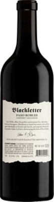Broadside Blackletter Cabernet Sauvignon Paso Robles Wine - 750 Ml - Image 3
