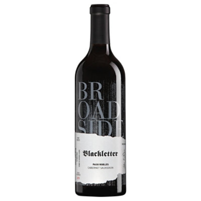 Broadside Blackletter Cabernet Sauvignon Paso Robles Wine - 750 Ml - Image 1