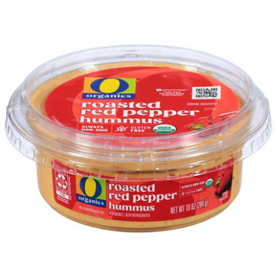 O Organics Roasted Red Pepper Hummus - 10 Oz - Image 1
