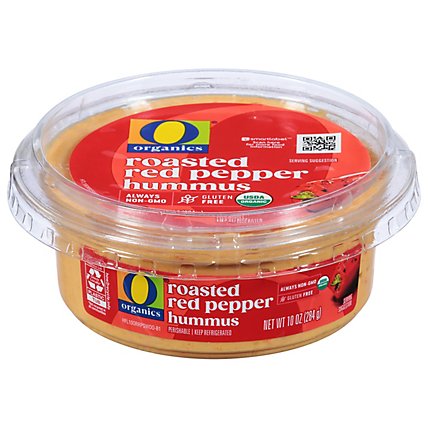 O Organics Roasted Red Pepper Hummus - 10 Oz. - Image 1