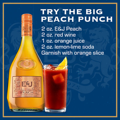 E&J VS Flavored Peach Flavored Brandy 60 Proof - 750 Ml - Image 5