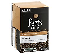 Peet's Coffee Big Bang Medium Roast K Cup Pods - 10 Count