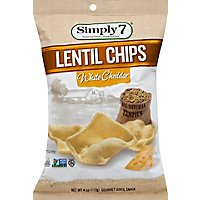 Simply 7 Lentil Chips White Cheddar - 4 Oz - Image 2