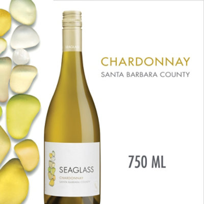 SEAGLASS Chardonnay White Wine Bottle - 750 Ml - Image 1