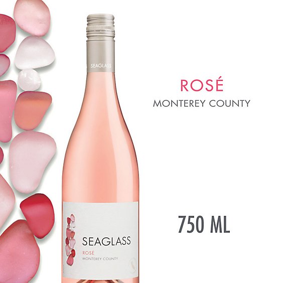 SEAGLASS Monterey County Rose Wine Bottle - 750 Ml