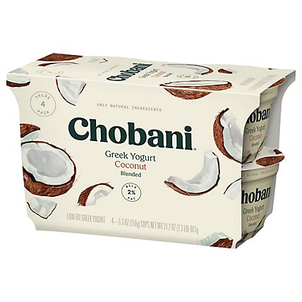 Chobani Yogurt Greek Blended Low-Fat Coconut - 4-5.3 Oz - Image 2
