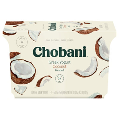 Chobani Low-Fat Coconut Blended Greek Yogurt - 4-5.3 Oz