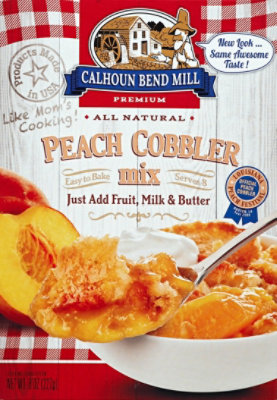 Calhoun Bend Mill Mix Stone Ground Peach Cobbler - 8 Oz - Image 1