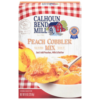 Calhoun Bend Mill Mix Stone Ground Peach Cobbler - 8 Oz