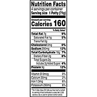 MorningStar Farms Meatless Chicken Patties Plant Based Protein Original 4 Count - 10 Oz - Image 3