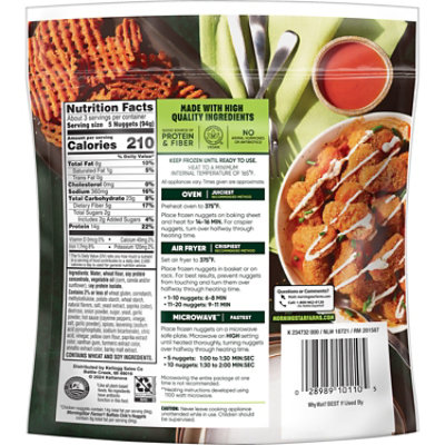 MorningStar Farms Meatless Chicken Wings Plant Based Protein Vegan Meat Buffalo - 10.5 Oz - Image 7