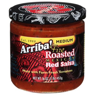 Arriba! Salsa Fire Roasted Mexican Red Medium Jar - 16 Oz - Image 3