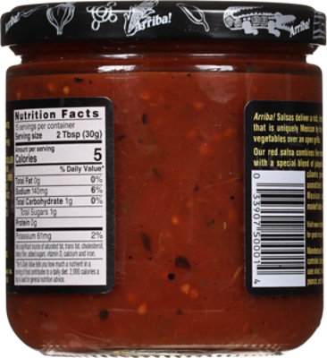 Arriba! Salsa Fire Roasted Mexican Red Medium Jar - 16 Oz - Image 6