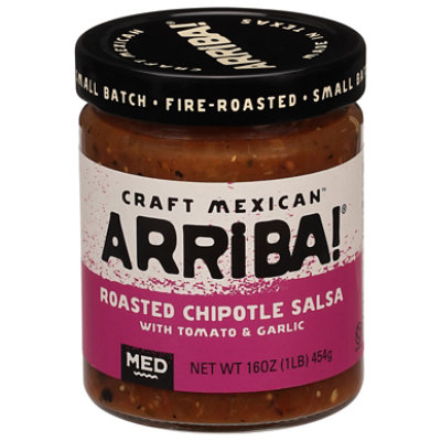 Arriba! Salsa Fire Roasted Mexican Chipotle Medium Jar - 16 Oz - Image 3