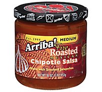 Arriba! Salsa Fire Roasted Mexican Chipotle Medium Jar - 16 Oz