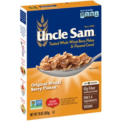 Uncle Sam Cereal Original Wheat Berry Flakes - 10 Oz - Image 2