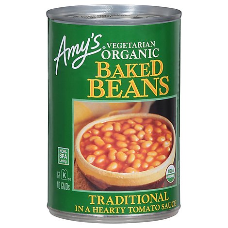 Amys Beans Baked Organic Vegetarian - 15 Oz