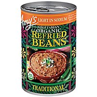 Amys Beans Refried Organic Light in Sodium Traditional Can - 15.4 Oz - Image 1
