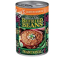 Amys Beans Refried Organic Light in Sodium Traditional Can - 15.4 Oz