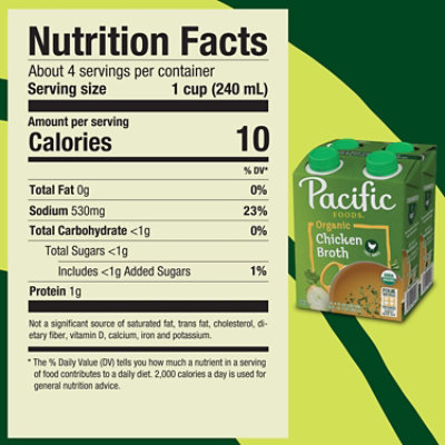 Pacific Foods Organic Free Range Chicken Broth - 4 Ct - 8 Fl Oz - Image 4