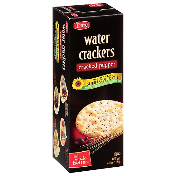 Dare Crackers Water Cracked Pepper - 4.4 Oz
