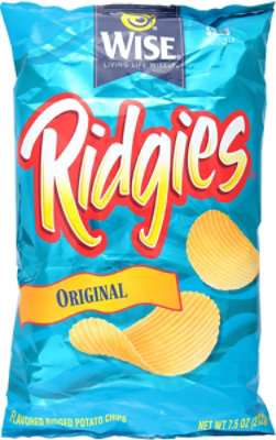 Wise Ridgies Original Potato Chip - 7.5 Oz - Image 2