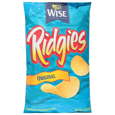 Wise Ridgies Original Potato Chip - 7.5 Oz