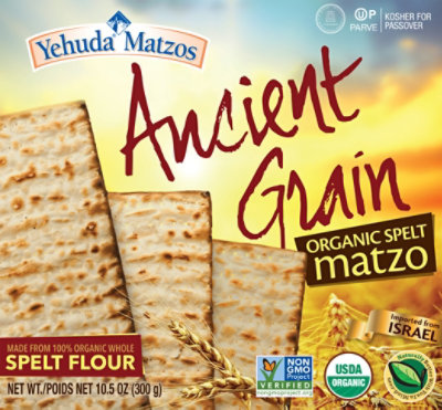 Yehuda Matzo Spelt Ancient Grain 10.50 Oz Safeway