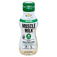 MUSCLE MILK Protein Shake Organic Vanilla Flavor - 12 Fl. Oz. - Image 1