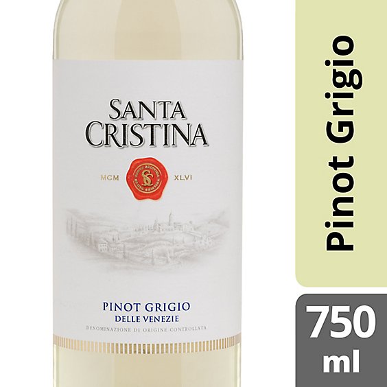 Santa Cristina Wine Pinot Grigio Delle Venezie DOC - 750 Ml
