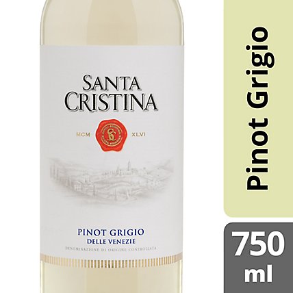 Santa Cristina Wine Pinot Grigio Delle Venezie DOC - 750 Ml - Image 1