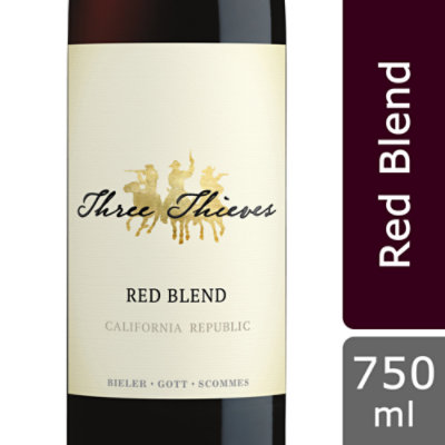 Three Thieves Red Wine Bottle - 750 Ml - Image 1