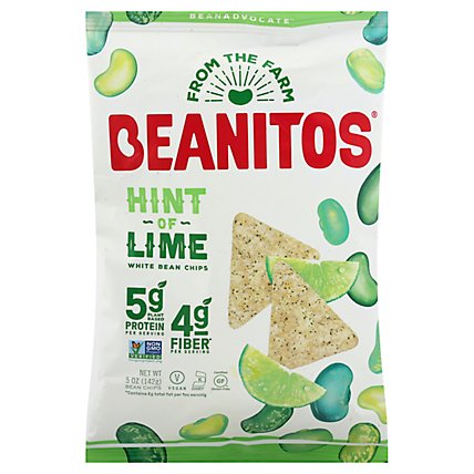 Beanitos Bean Chips White Hint of Lime - 5 Oz - Image 2