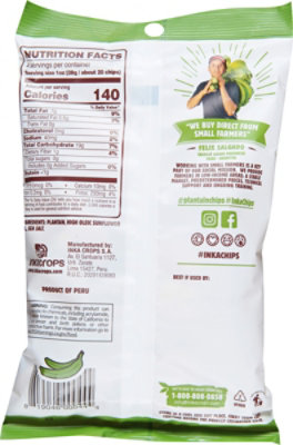 Inka Crops Roasted Plantain Chips Original - 4 Oz - Image 6