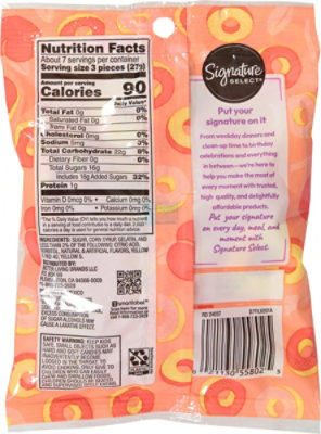 Signature SELECT Candy Peach Rings - 7 Oz - Image 5