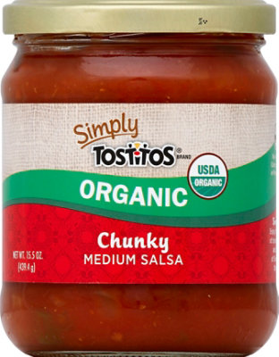 Simply Tostitos Salsa Organic Medium Chunky - 15.5 Oz - Image 2