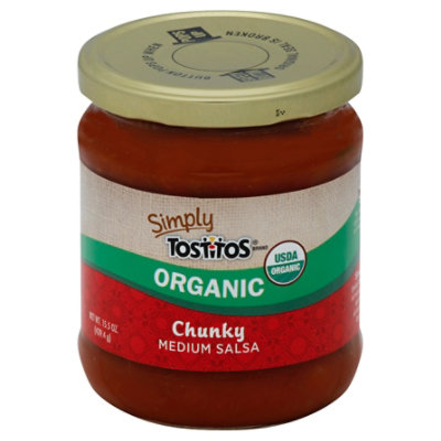Simply Tostitos Salsa Organic Medium Chunky - 15.5 Oz