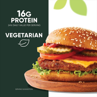 MorningStar Farms Veggie Burgers Plant Based Protein Grillers Original 4 Count - 9 Oz - Image 5