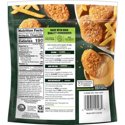 MorningStar Farms Meatless Chicken Nuggets Plant Based Protein Vegan Meat Original - 10.5 Oz - Image 7