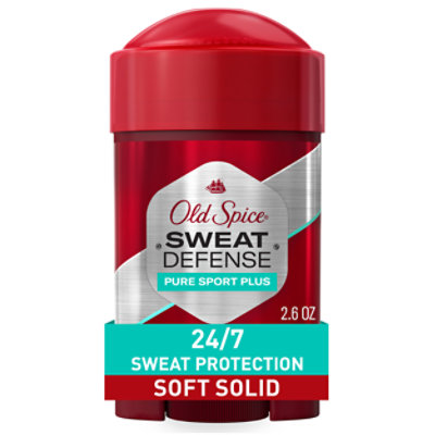 Old Spice Hardest Working Collection Deodorant Extra Strong Anti Perspirant Pure Sport - 2.6 Oz