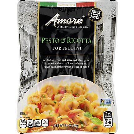 Amore Tortellini Pesto & Ricotta Vacuum Packed - 8.8 Oz - Image 1