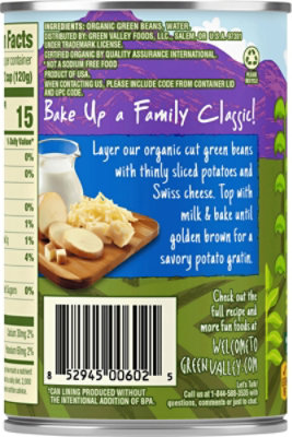 Green Valley Organic Green Beans Cut - 14.5 Oz - Image 5