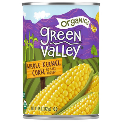 Green Valley Organic Original Sweet Corn Whole - 15 Oz - Image 2