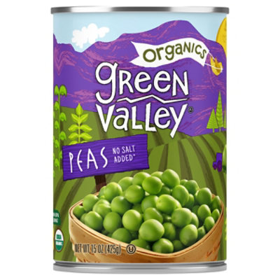 Green Valley Organic Peas - 15 Oz