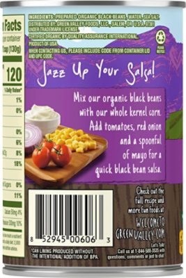 Green Valley Organics Beans Black Can - 15.5 Oz - Image 5