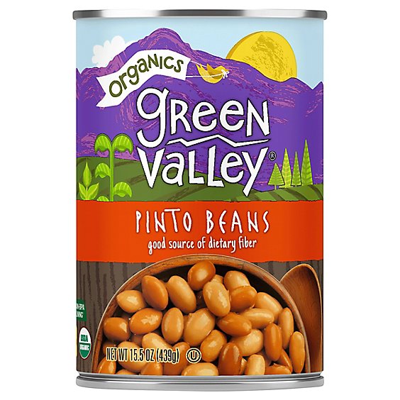 Green Valley Organics Beans Pinto Can - 15.5 Oz