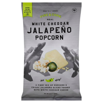 Fire Corn Popcorn White Cheddar Jalapeno - 4.5 Oz