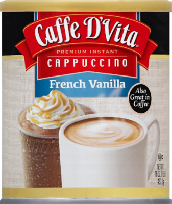 Caffe DVita Cappuccino Premium Instant French Vanilla - 16 Oz - Image 2