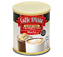 Caffe DVita Cappuccino Premium Instant Sugar Free Mocha - 8.5 Oz