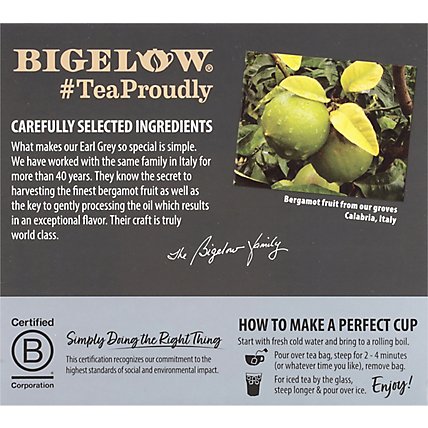 Bigelow Black Tea Earl Grey - 40 Count - Image 3